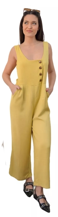 Imagen de Mono Enterito Largo Enterizos Lino Mujer Linea Premium (461)