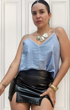Musculosa Fiesta Bretel Strass Mujer Elegante (593) en internet