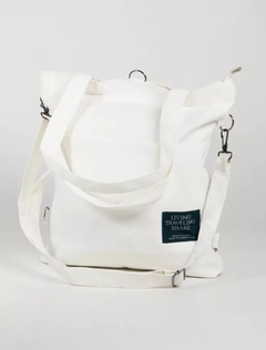 Bolso Cartera Tote Mochila Mujer Blanca Clasic Shopping (583) - comprar online