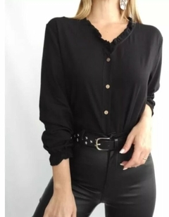 Imagen de Camisa Cuello Volado Mujer Talle 2 A 5 Varios Colores (440)