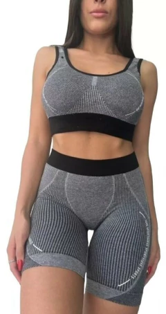 Conjunto Deportivo Importado 2 Piezas Mujer Top Y Biker (457)