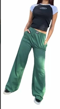 Pantalon Palazzo Jogger Con Vivo Mujer Tendencia Moda (467) - BAKMOR