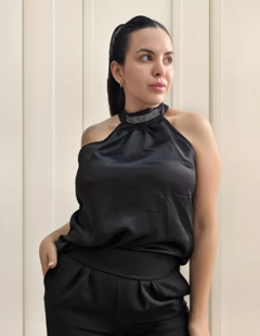 Musculosa Saten Brillos Mujer Corte Americano (463) - comprar online
