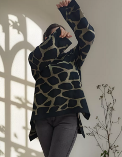 Sweater Amplio Animal Print Premium Mujer Pullover (603)