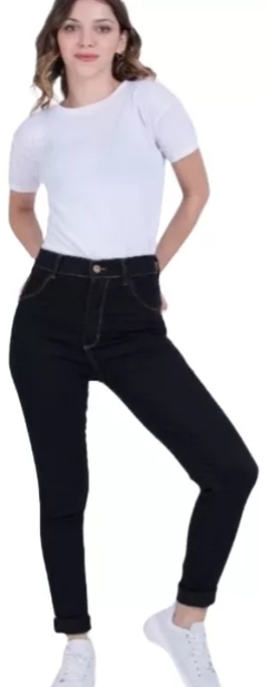 Pantalon Jean Mujer Elastizado Tiro Alto Calidad Premium (27) - BAKMOR