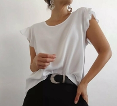 Remera Manga Volados Mujer Varios Talles Y Colores Bakmor (383) - BAKMOR
