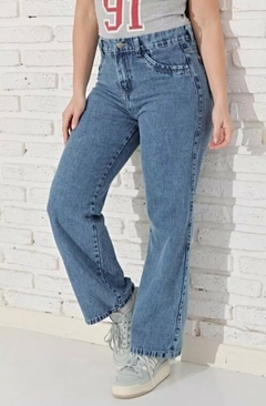 Pantalon Jean Recto Rigido Mujer 36 A 46 Tendencia (585) - comprar online