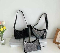 Mini Bag Strass Importado Bolso Cartera Brillos Correa Dama (224) en internet