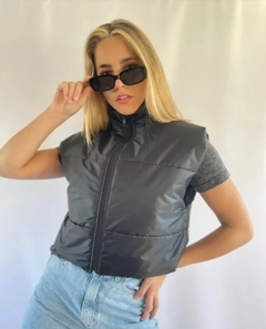 Imagen de Chaleco Puffer Dama Capucha Ajustable Bolsillos Guata Inflad (21)