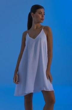 Vestido Suelto Corto Cey Brilloso Tiras Finas Mujer (534) - comprar online