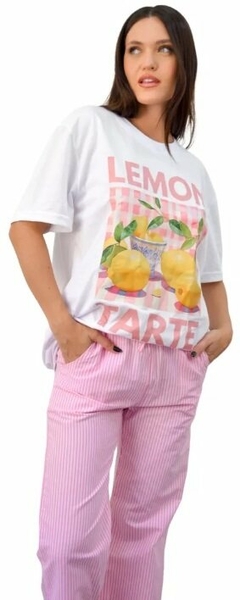 Remera Remeron Oversize Estampado Limon Mujer Premium (504)