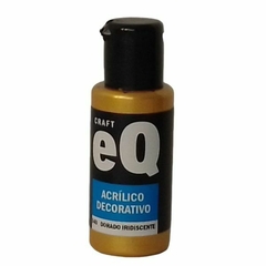 Acrilico Decorativo EQ 50 cc Dorado Iridiscente ( 8570)