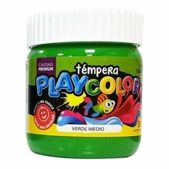 Tempera Verde Medio x 300gm E/Pote "Playcolor"