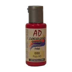 Pintura Acrilica AD 60 ML ROJO AD (080)