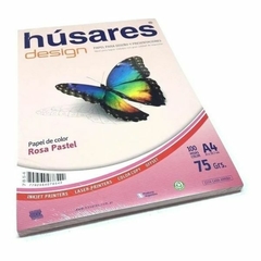 Papel P/Diseño A4 x100hjs Rosa Pastel "Husares" (7854)