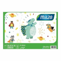 Block De Dibujo N5 Blanco x20hjs "mil28" (2089)