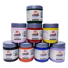 Pintura Acrilica AD 200ML Perlado Acero ( 240)