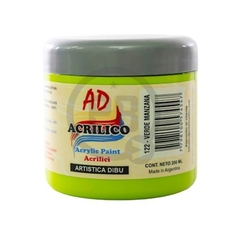 Pintura Acrilica AD 200ML Verde Manzana (122)