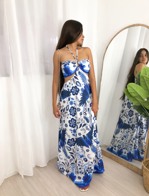 Vestido Longo Tropical