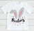 Camiseta Coelhinha cinza personalizada