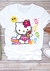 Camiseta Infantil ou Adulta Personalizada - Hello Kitty Pool Party