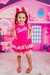 Vestido Tutu Mari Temático Barbie Bicolor Rosa Pink e Rosa Claro - comprar online