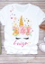 Camiseta Infantil ou Adulta Personalizada Unicórnio 1