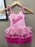 Vestido Tutu Mari Temático Barbie - Alças de Amarrar - Rosa Claro - comprar online