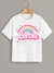 Camiseta Infantil ou Adulta Barbie Arco íris