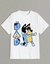 Camiseta Infantil ou Adulto - Bingo e Bluey Pai (Vertical)