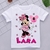 Camiseta Infantil ou Adulta - Minnie Rosa