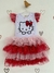 Vestido Tutu Mari Temático - Hello Kitty Vermelhinho