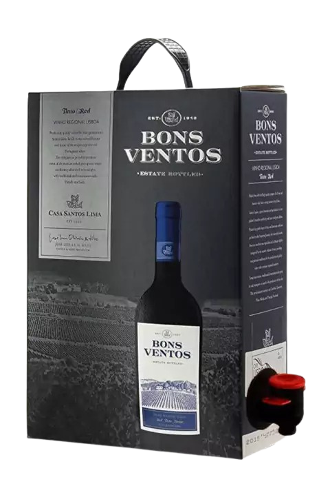 Vinho Português Tinto Bons Ventos Bag In Box 3000ml - comprar online