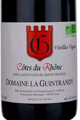 Vinho Francês Tinto Domaine La Guintrandy Cotes Du Rhone 750ml - comprar online