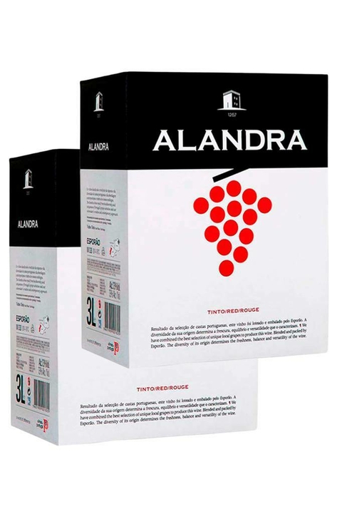 Vinho Português Tinto Kit 2 Alandra Esporão Bag In Box 3000ml