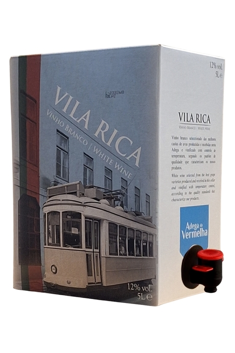 Vinho Português Branco Vila Rica Bag In Box 5000ml