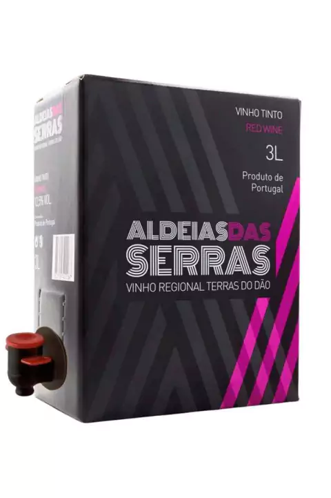 Vinho Português Tinto Aldeias das Serras Bag in Box 3000ml - EMPÓRIO ITIÊ