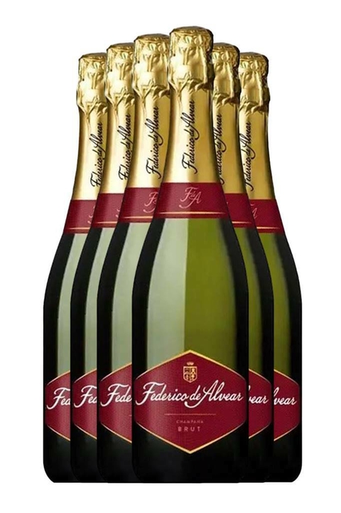 Vinho Kit 6 Espumante Federico De Alvear Brut 750ml