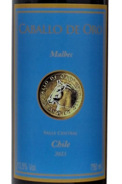 Vinho Chileno Tinto Caballo De Oro Malbec 750ml na internet