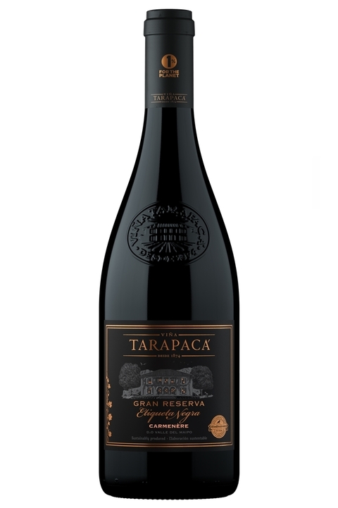 Vinho Chileno Tinto Tarapacá Etiqueta Negra Carménère Gran Reserva 750ml - comprar online