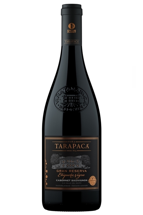 Vinho Chileno Tinto Tarapacá Etiqueta Negra Cabernet Sauvignon Gran Reserva 750ml - comprar online