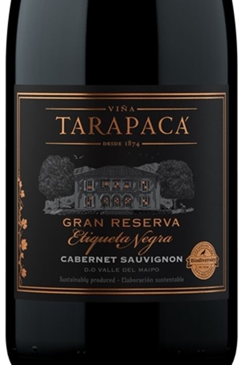 Vinho Chileno Tinto Tarapacá Etiqueta Negra Cabernet Sauvignon Gran Reserva 750ml na internet