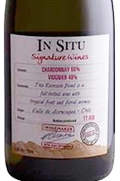 Vinho Chileno Branco In Situ Signature Chardonnay Viognier 750ml - comprar online