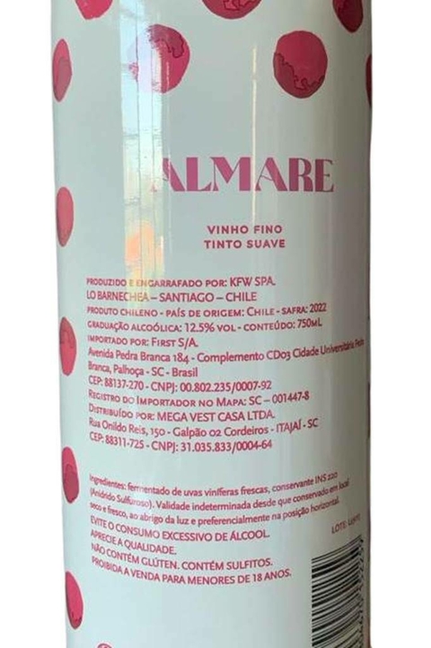 Vinho Chileno Tinto Almare Cabernet Sauvigno 750ml na internet