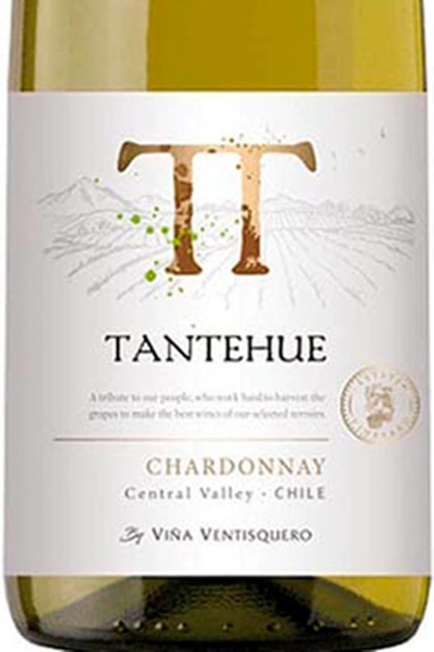 Vinho Chileno Branco Tantehue Chardonnay 750ml - comprar online