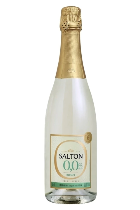 Vinho Nacional Branco Espumante Salton Zero Álcool Moscato 750ml - comprar online