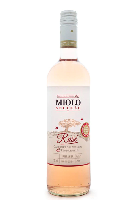 Vinho Nacional Rosé Miolo Selecao Cabernet Sauvignon Tempranillo 750ml