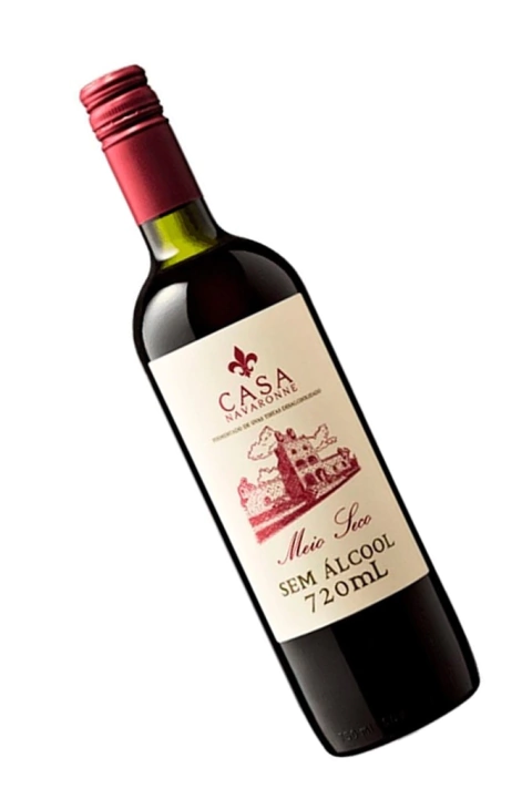 Vinho Nacional Tinto Casa Navaronne Sem Alcool 720ml na internet