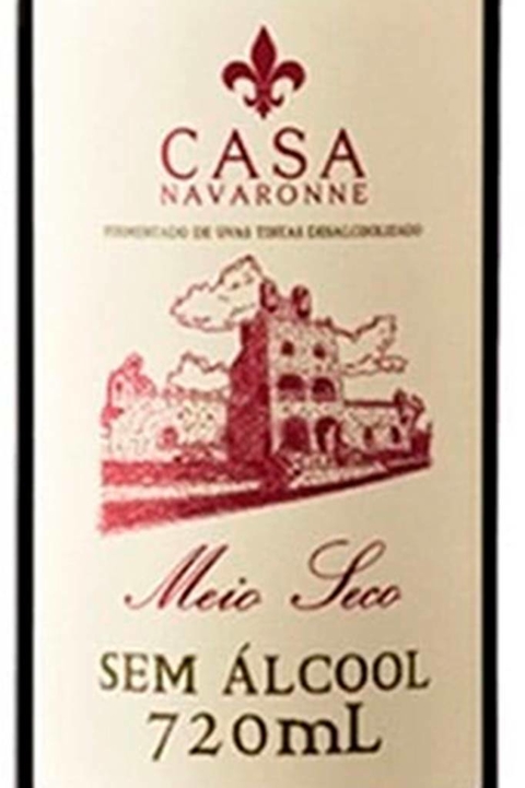 Vinho Nacional Tinto Casa Navaronne Sem Alcool 720ml - comprar online