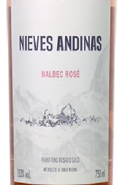 Vinho Argentino Rosé Nieves Andinas Malbec 750ml - comprar online